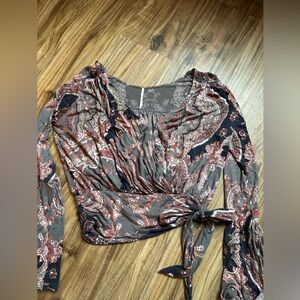 Free people Paisley side tie - Brown and Red